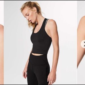 lululemon cool razorback II *crop it. Size 4 black